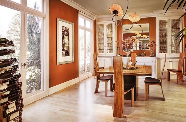 Thiết kế phòng ăn với màu Burnt Orange (23B-4D)