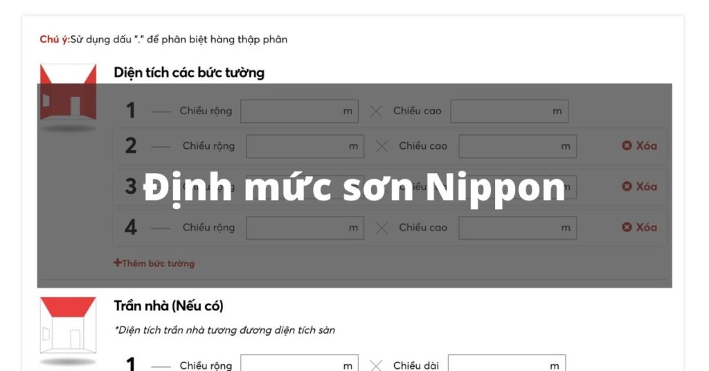 Định mức sơn Nippon