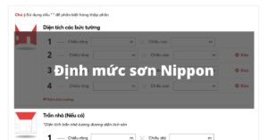 Định mức sơn Nippon