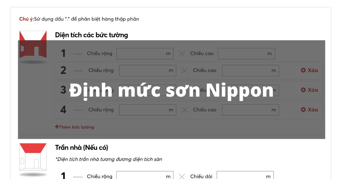 Định mức sơn Nippon