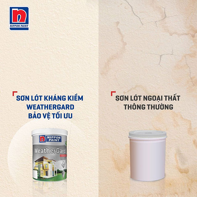 Sơn lót ngoại thất  WeatherGard Sealer của Sơn Nippon.