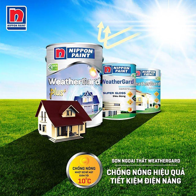Sơn ngoại thất chống nóng giúp giảm nhiệt độ bề mặt cũng như bên trong ngôi nhà.