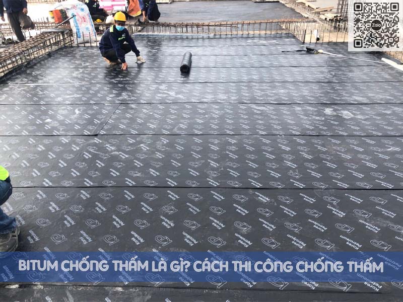 Quy trình thi công chống thấm bằng bitum