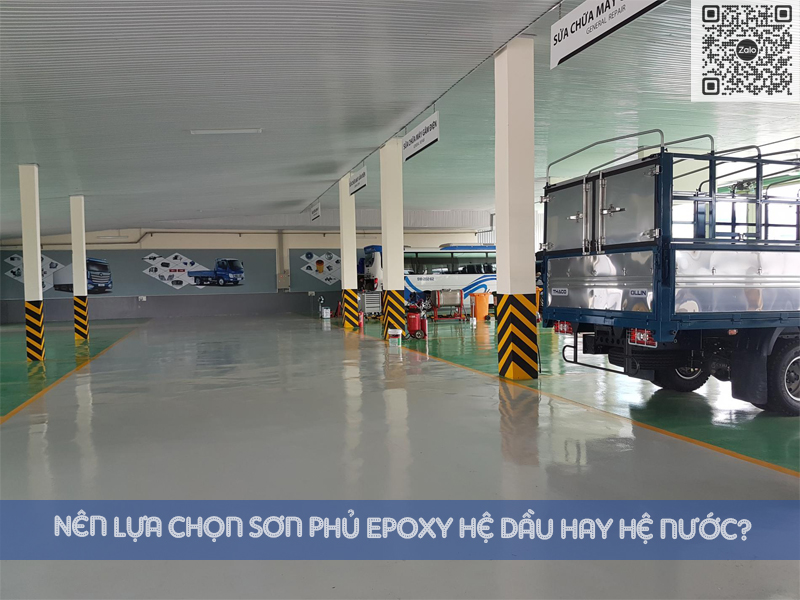 Nên lựa chọn sơn phủ Epoxy hệ dầu hay hệ nước?