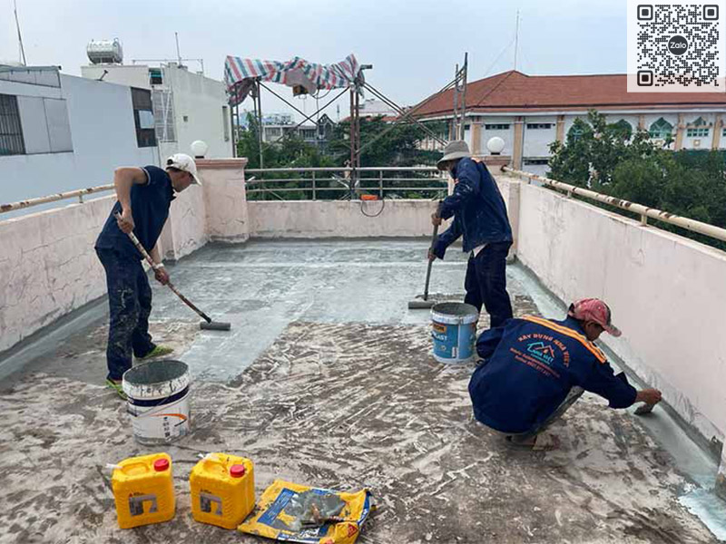 Quy Trình Thi Công Chống Thấm Sân Thượng Hiệu Quả