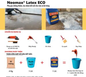 Quy trình thi công Neomax Latex Eco