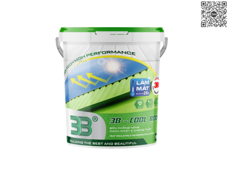 3B-COOL ROOF - Sơn Chống Nóng Cách Nhiệt Và Chống Thấm