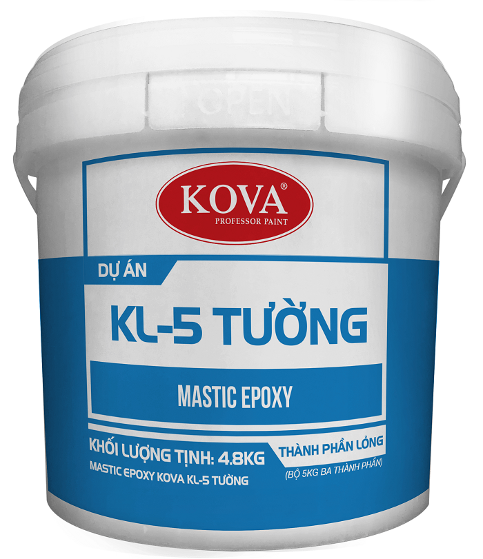 MASTIC KOVA KL-5 TƯỜNG | Mastic Hệ Nước 2 Thành Phần