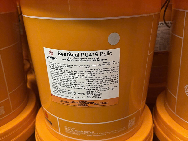 Alternative view of BestSeal PU416 Polic - Màng Chống Thấm Đàn Hồi