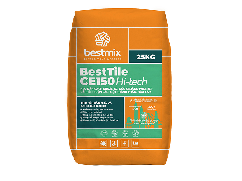 BESTTILE CE150 Hi-tech | Keo Dán Gạch Cải Tiến, Trộn Sẵn