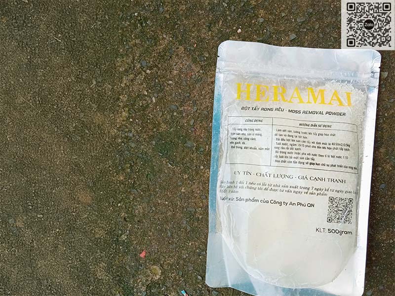 Bột Tẩy Rong Rêu Heramai - Gói 500 gram