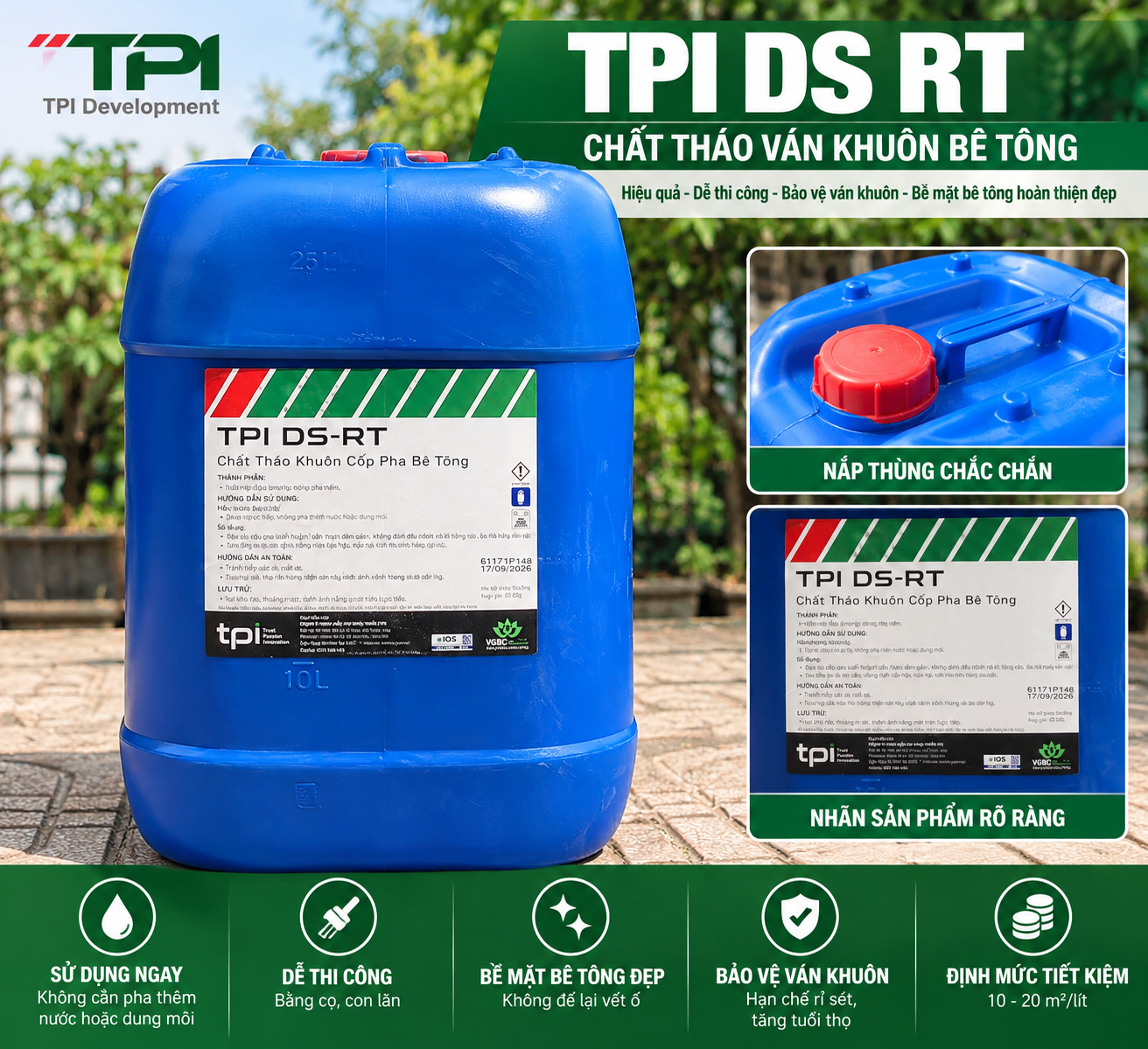 Chất Tháo Ván Khuôn TPI DS RT