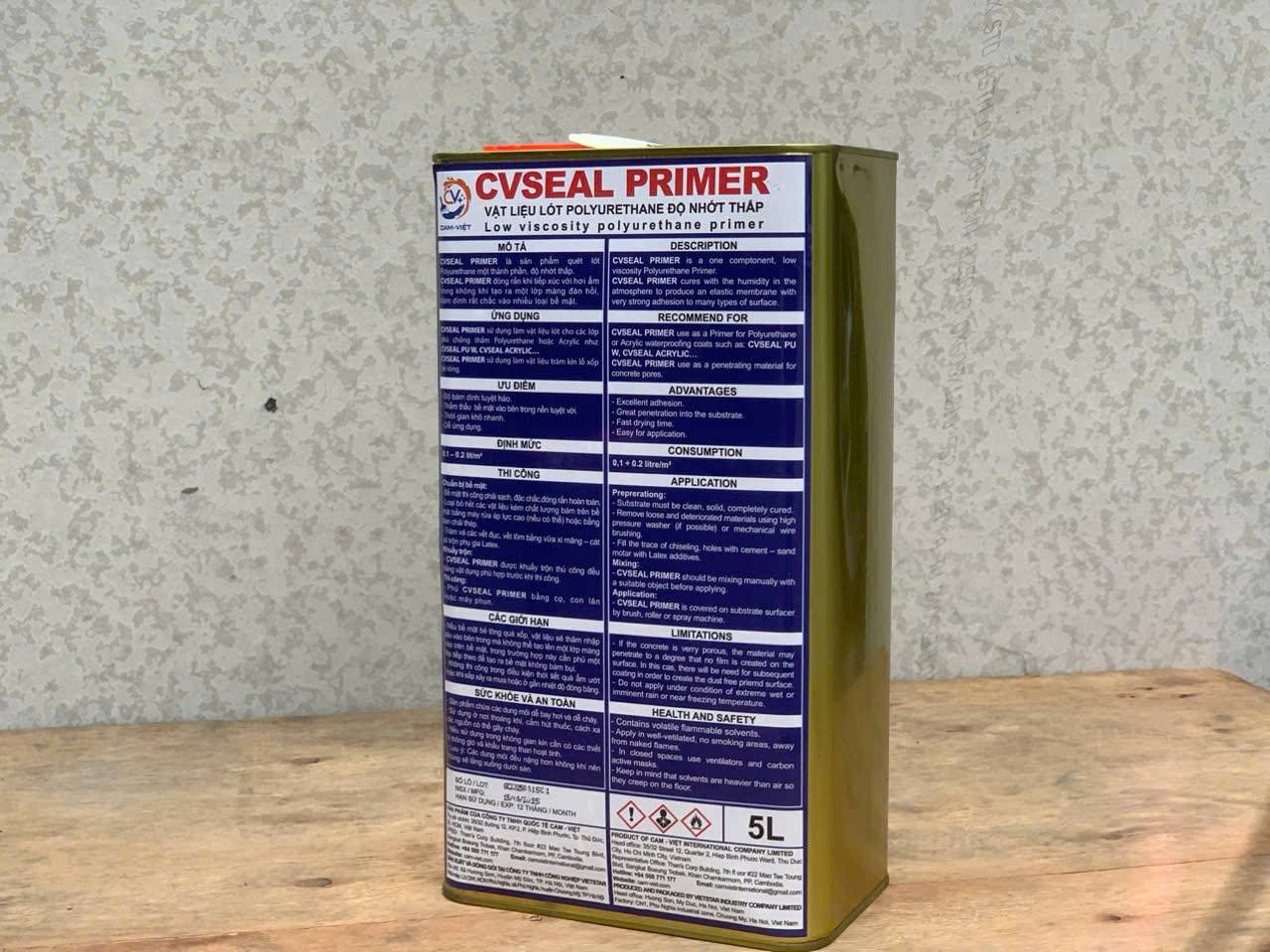 Alternative view of CVSEAL PRIMER | Vật liệu lót Polyurethane độ nhớt thấp