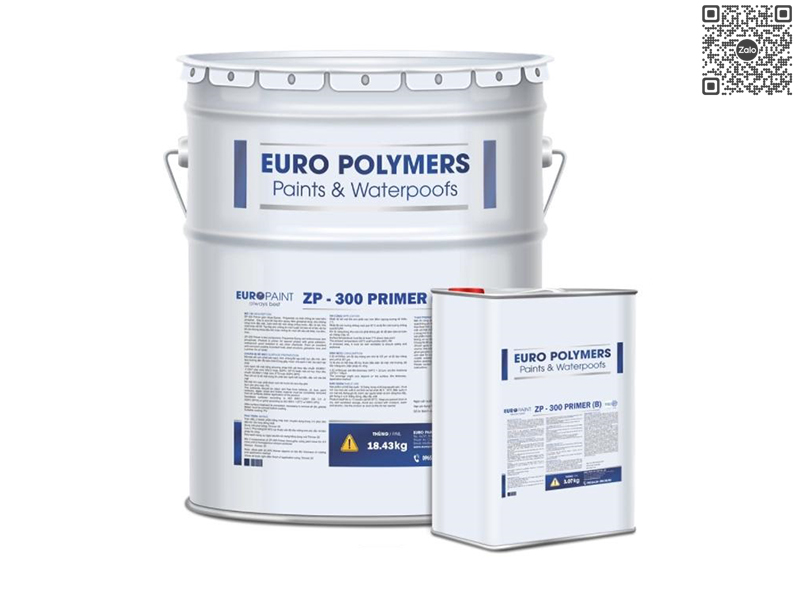 EURO POLYMERS ZP-300 PRIMER | Sơn Lót Chống Rỉ Sét Cao Cấp Epoxy Zinc