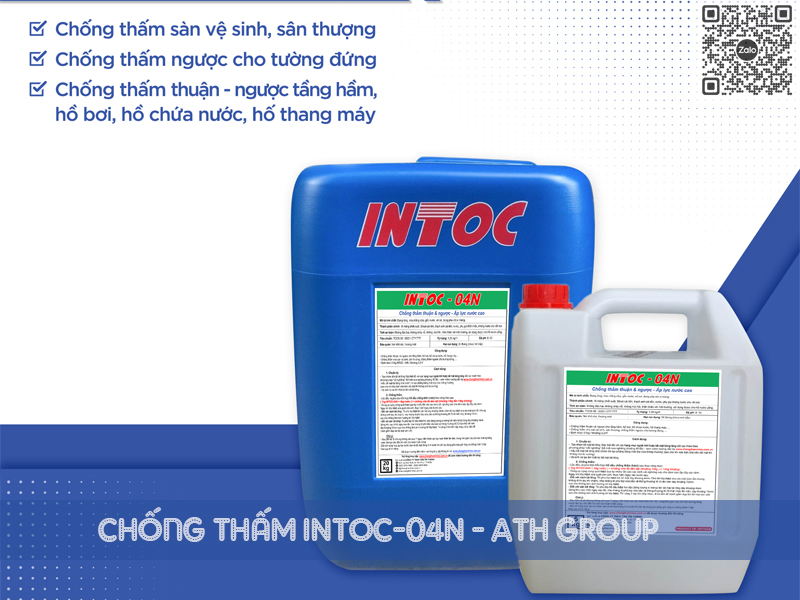 INTOC 04N | Chất Chống Thấm Ngược Gốc Silicat Cải Tiến