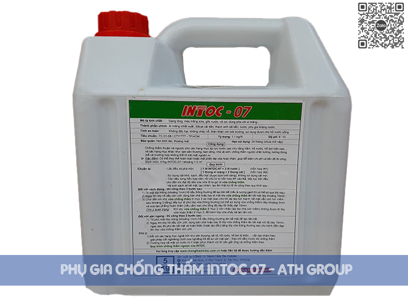 INTOC 07 | Vữa Chống Thấm Trộn Sẵn Gốc Vô Cơ