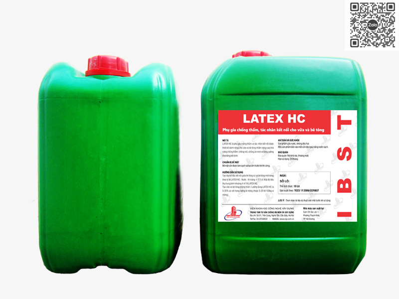 LATEX HC | Phụ Gia Chống Thấm, Chống Nứt