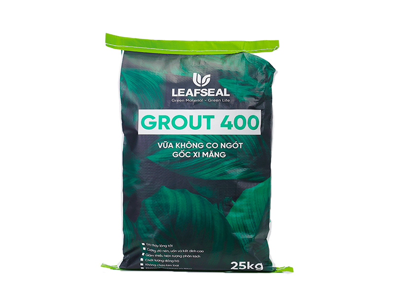 LEAFSEAL GROUT 400 | Vữa rót bù co ngót, gốc xi măng mác 400