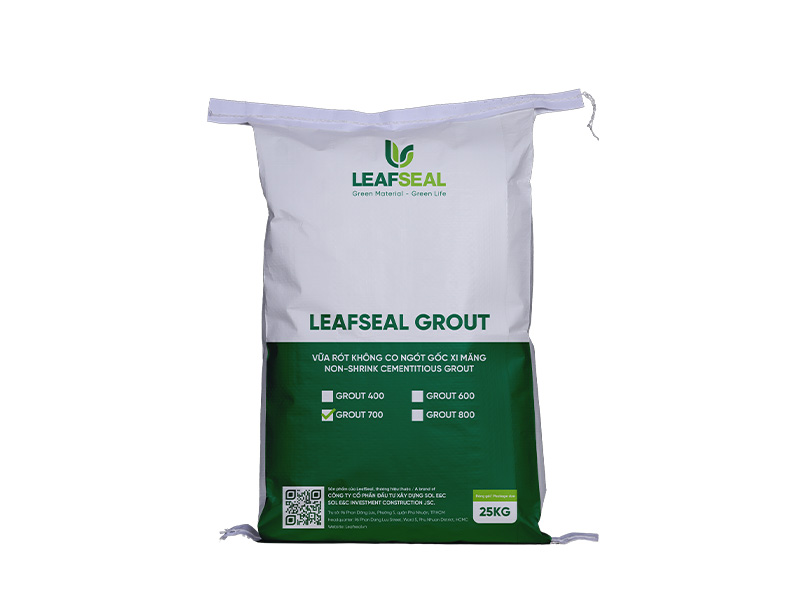 LEAFSEAL GROUT 700 | Vữa rót bù co ngót, gốc xi măng, mác 700