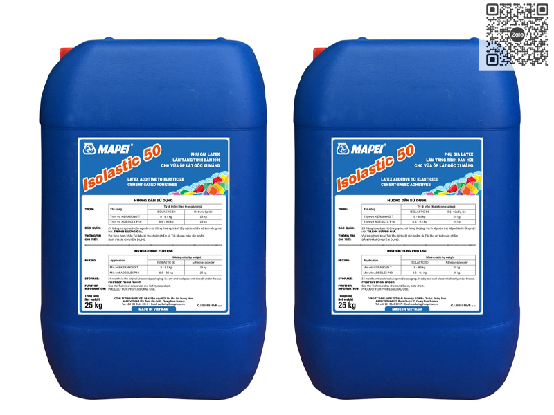 MAPEI ISOLASTIC 50 | Phụ Gia Latex Tăng Cường Tính Dẻo