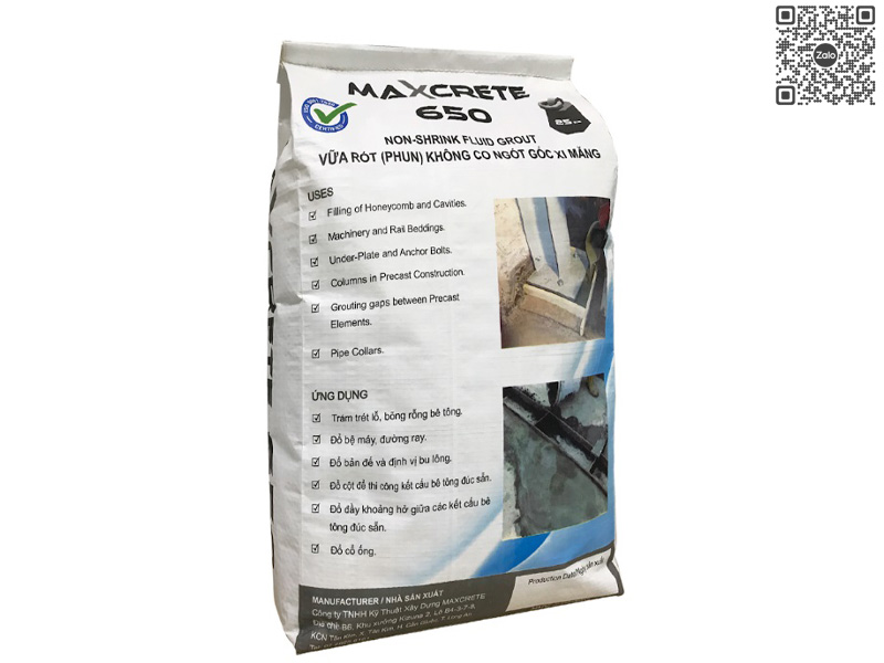 MAXCRETE 650 | Vữa Tự San Có Cường Độ Cao