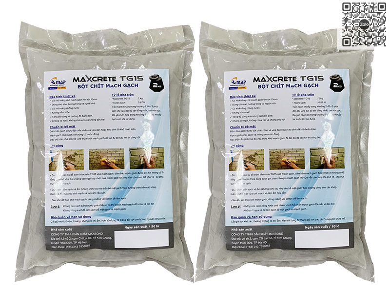 MAXCRETE TG15 | Bột Chít Mạch Gạch