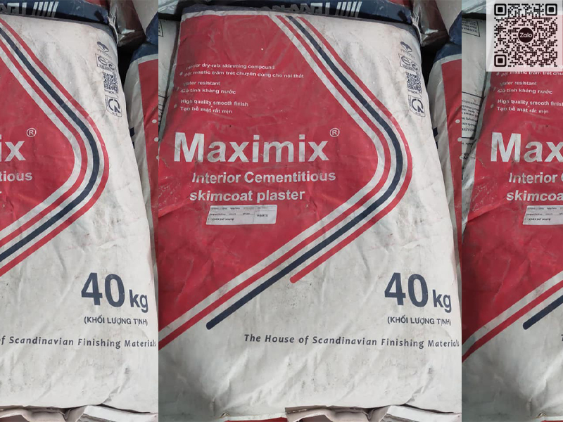 TERRACO MAXIMIX INTERIOR | Bột Mastic Dùng Cho Nội Thất