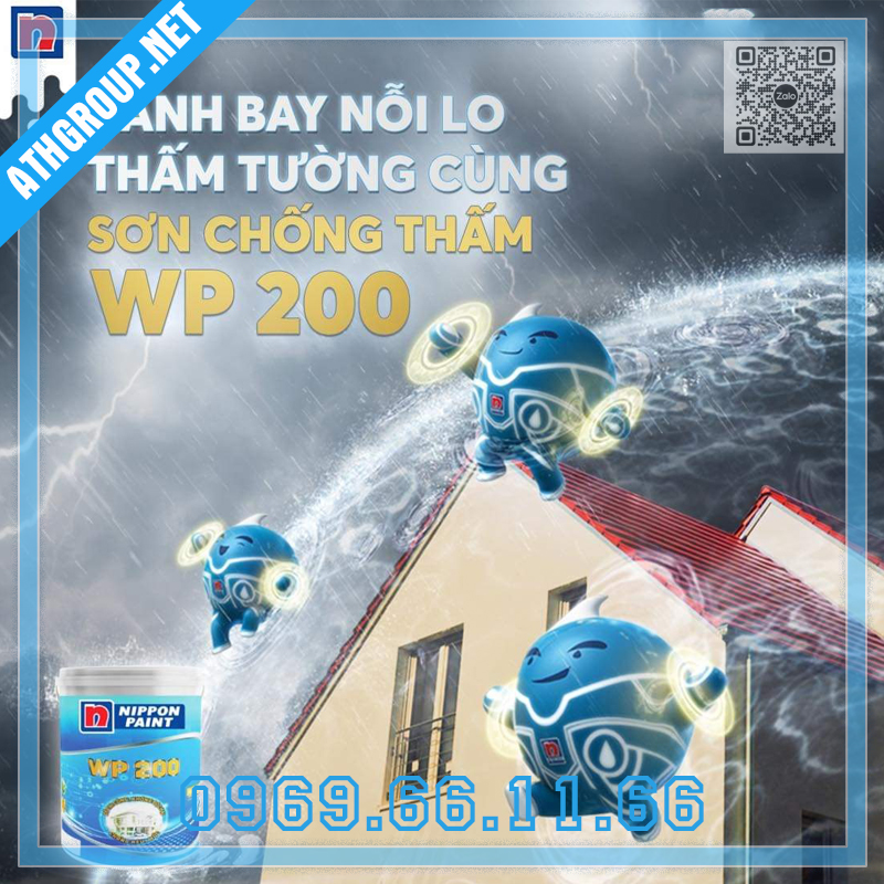 Alternative view of NIPPON WP 200 | Sơn Chống Thấm Ngoại Thất Cao Cấp