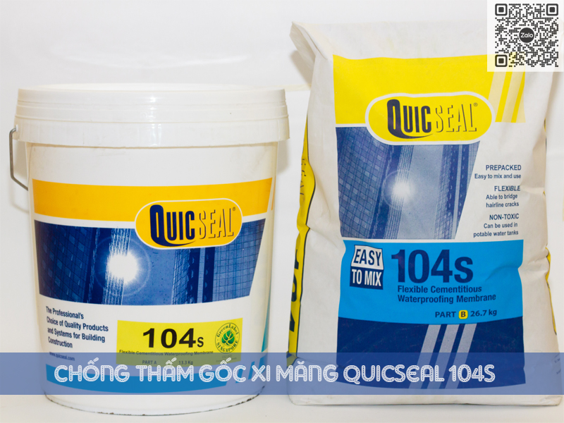 Quicseal 104S | Màng Dẻo Chống Thấm Gốc Xi Măng
