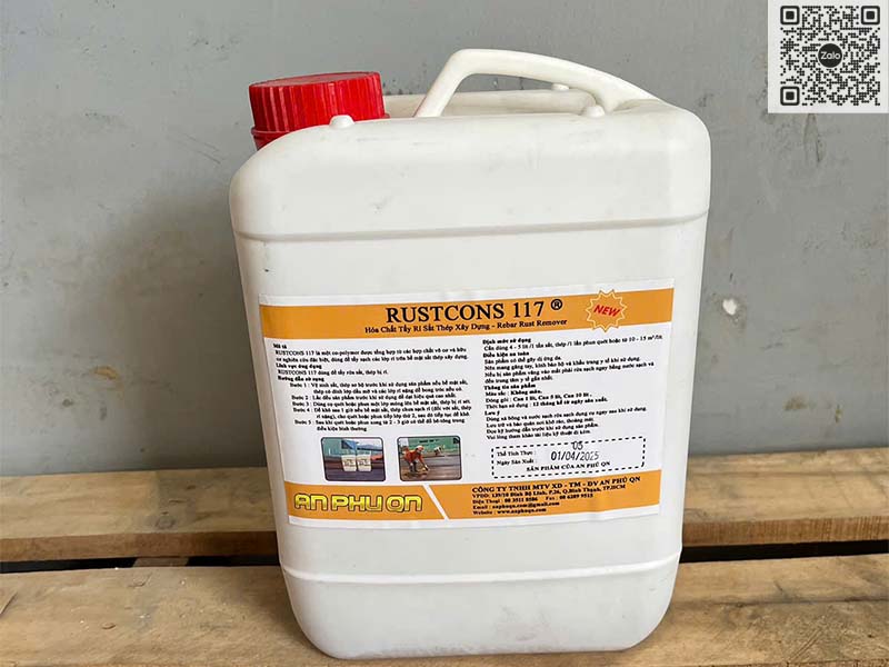 RUSTCONS 117 - Hoá Chất Tẩy Gỉ Sắt Thép Xây Dựng