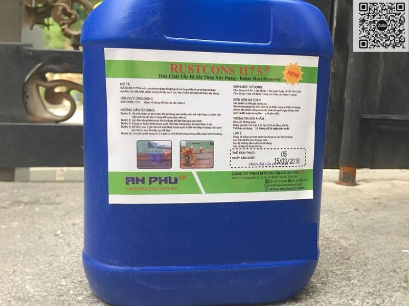 Rustcons 117 S - Chất Tẩy Gỉ Trên Bề Mặt Sắt Thép