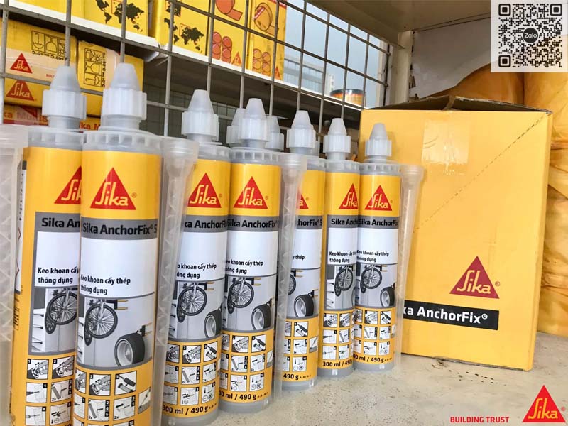 SIKA ANCHORFIX S | Keo Khoan Cấy Thép Thông Dụng