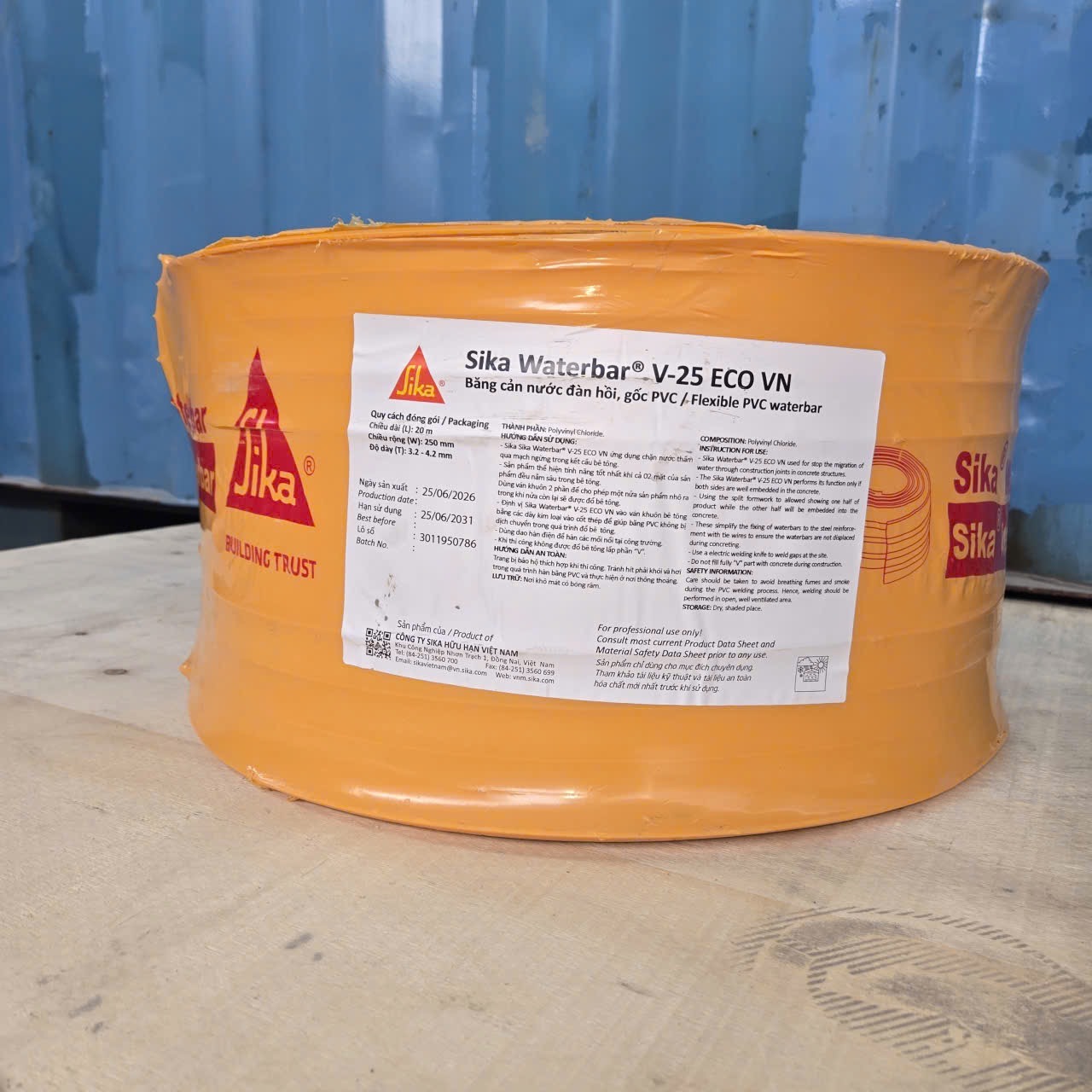 Sika Waterbar V25 Eco | Băng Cản Nước Sika V250