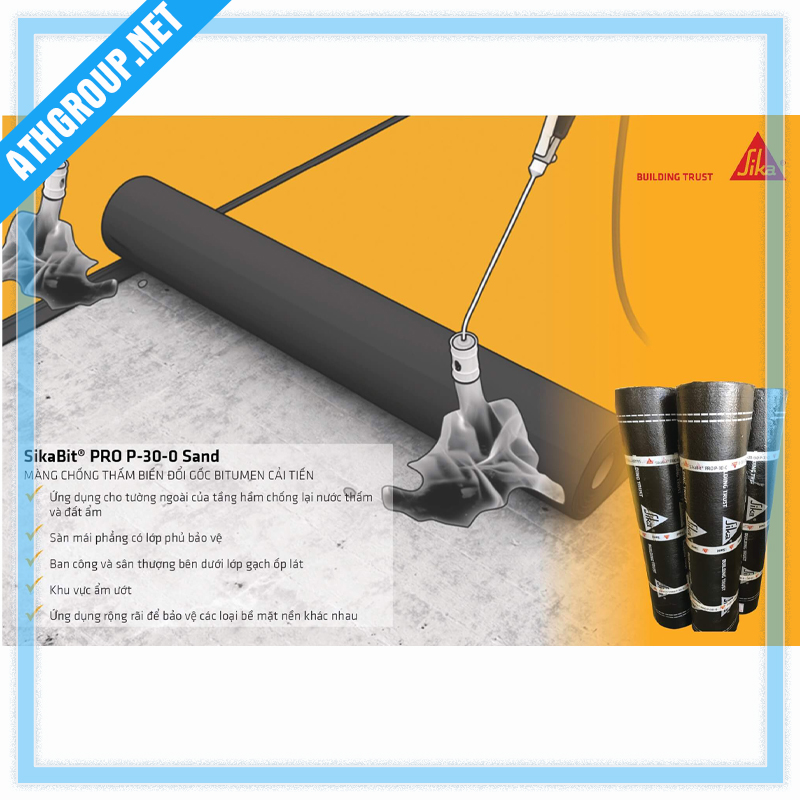 Alternative view of SIKABIT PRO P-30-0 SAND | Màng Chống Thấm APP Gốc Bitum