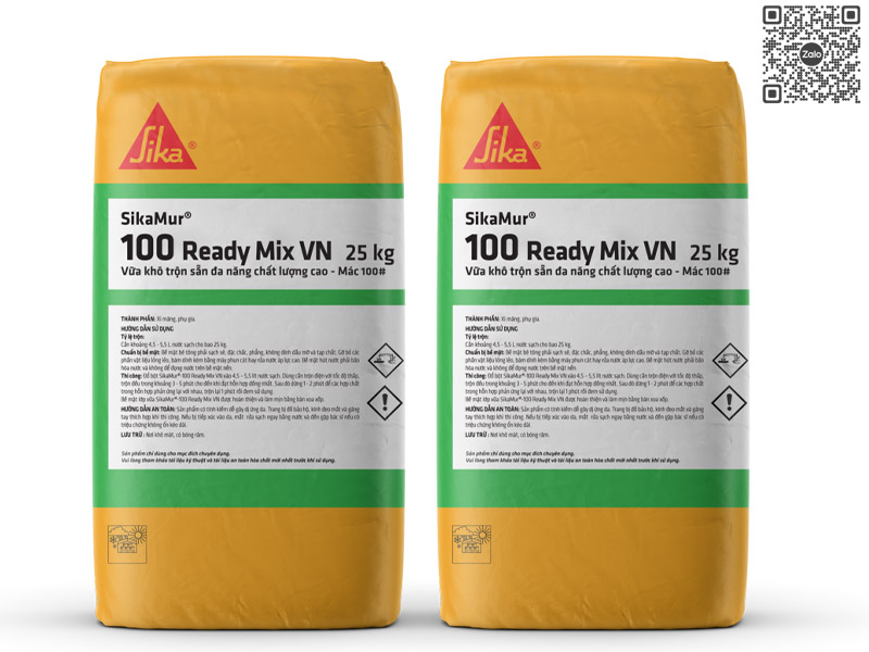 SIKAMUR 100 READY MIX VN | Vữa Khô Trộn Sẵn Mác 100#