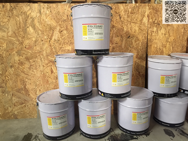 Sơn Chống Thấm Gốc Bitum Polycoat | Lớp Phủ Bảo Vệ Nhũ Tương
