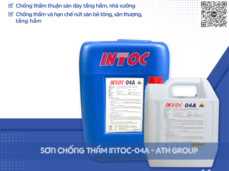 INTOC-04A | Chất Chống Thấm Xi Măng Gốc Vô Cơ