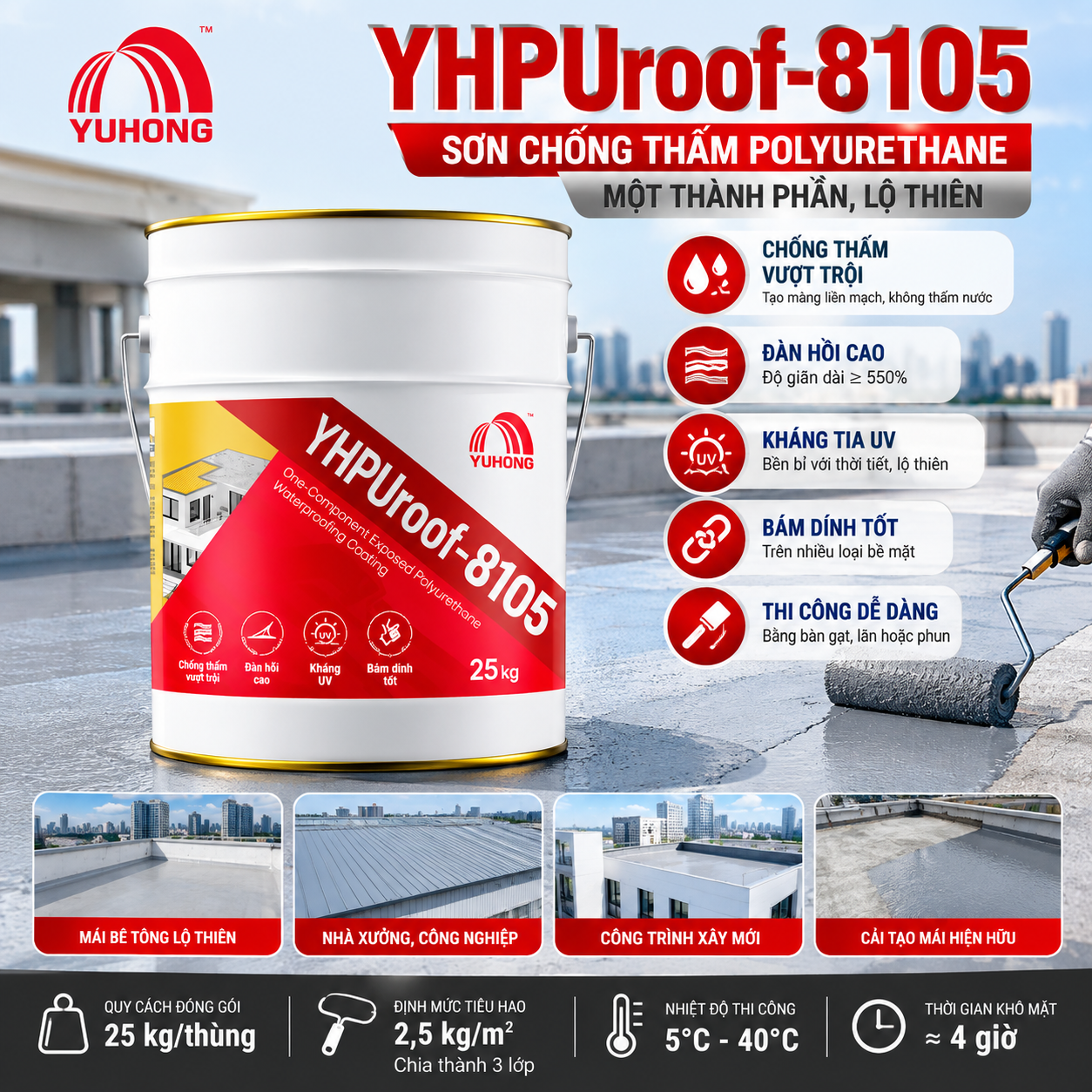 Sơn Chống Thấm YHPUroof-8105