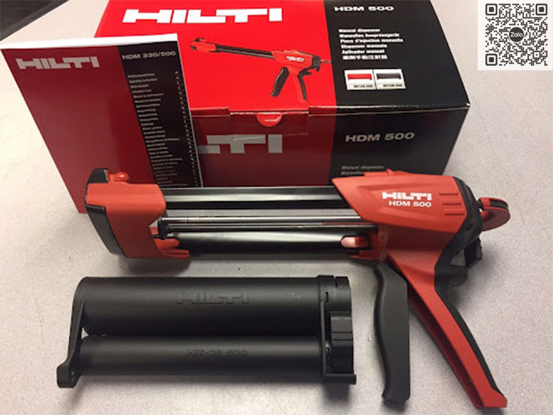 SÚNG BẮN KEO HILTI HDM 500 | Thép Mạ Kẽm Không Gỉ