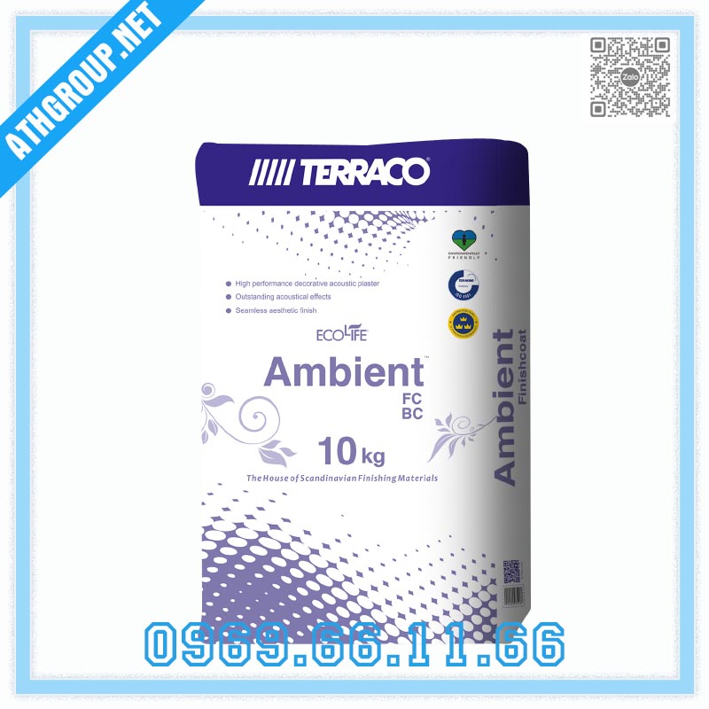 Terraco Ambient Basecoat DP | Bột Trét Lớp Nền Tiêu Âm